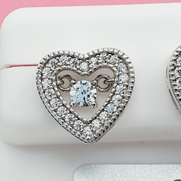 "925 Sterling Silver Cubic Zirconia Earrings, U19254569 - Picture 4 of 11